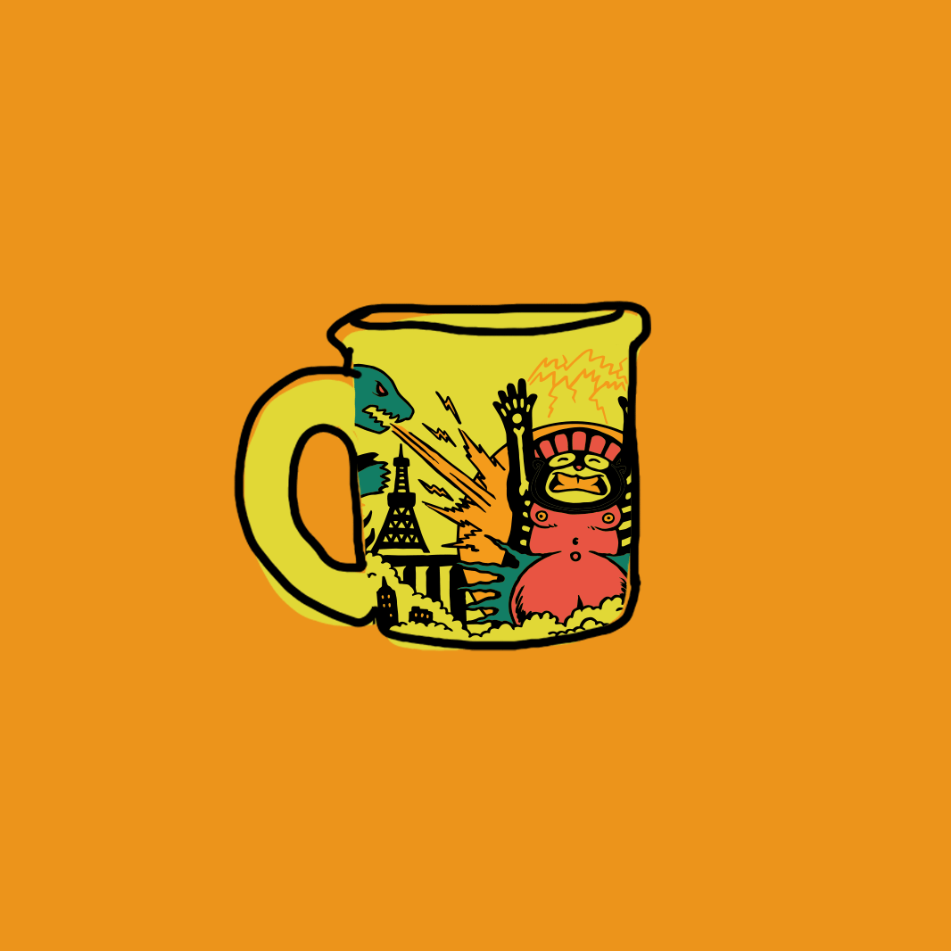 Tasse „Attack on Tokyo“ – Wenn die Stadt brennt