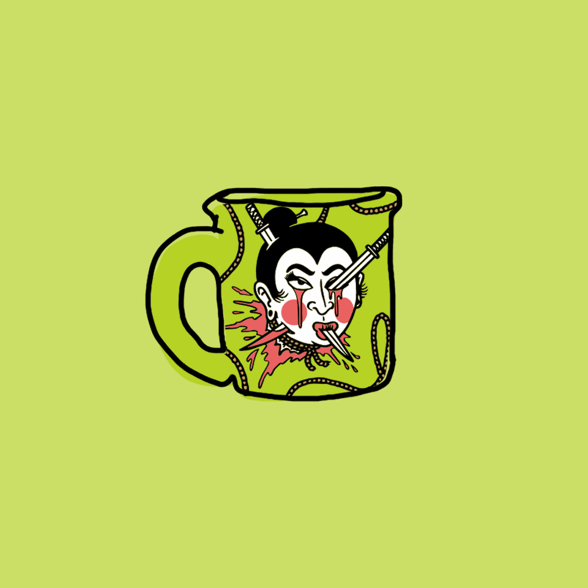 Tasse „Namakubi“ – Drama für Fortgeschrittene