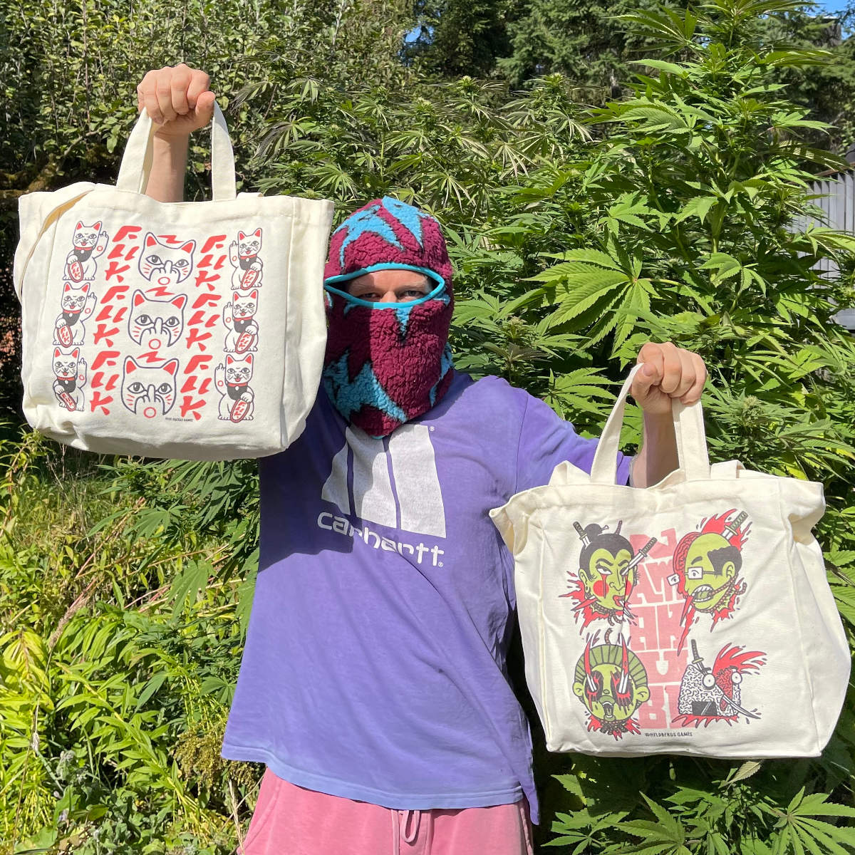Tote Bag „Fuck you - Maneki Neko“