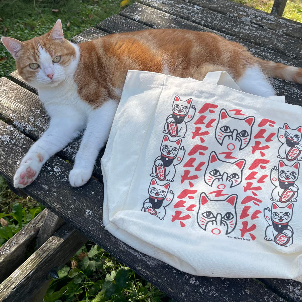 Tote Bag „Fuck you - Maneki Neko“