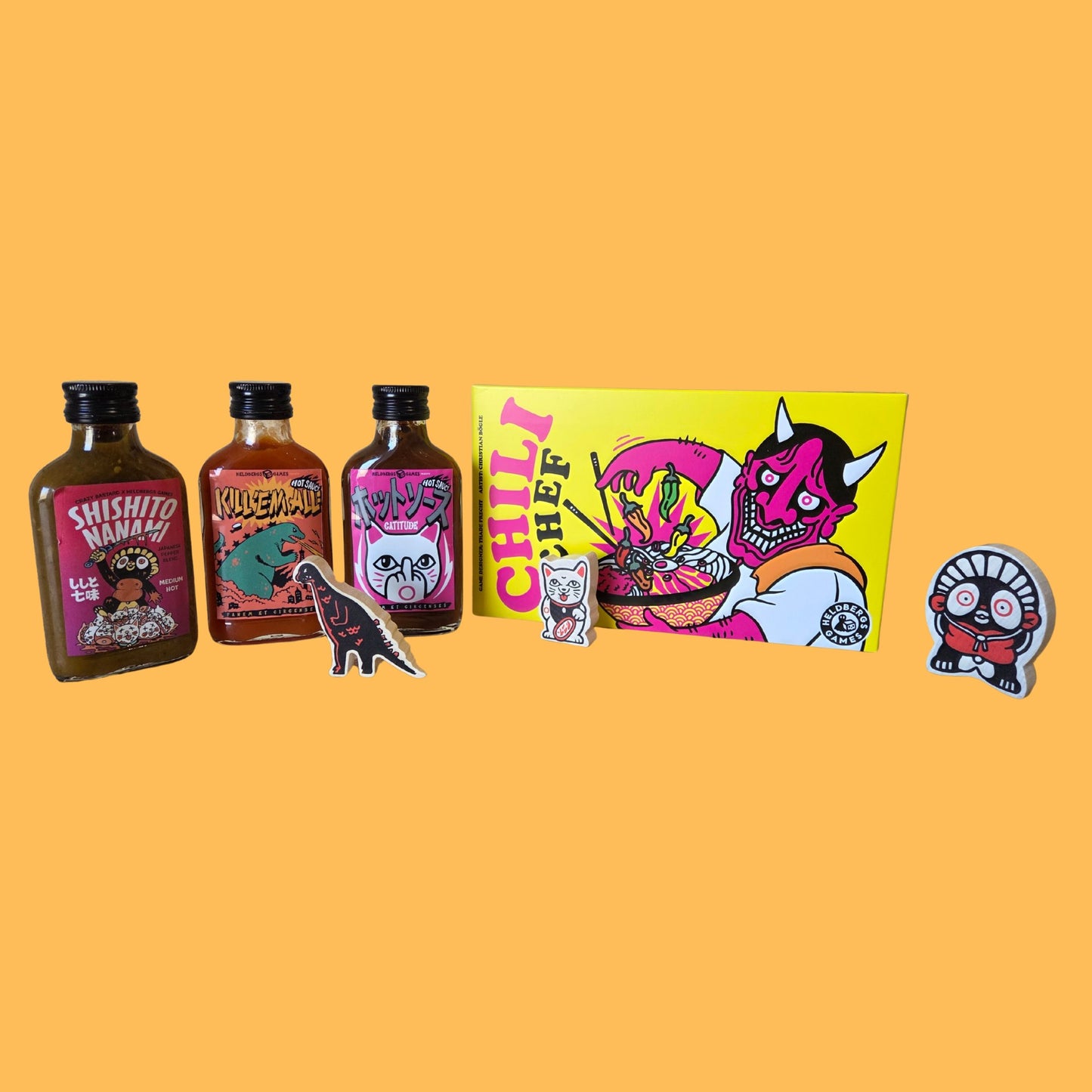 Ultimate Hot Sauce Bundle – 3 Chili Saucen + Chili Chef
