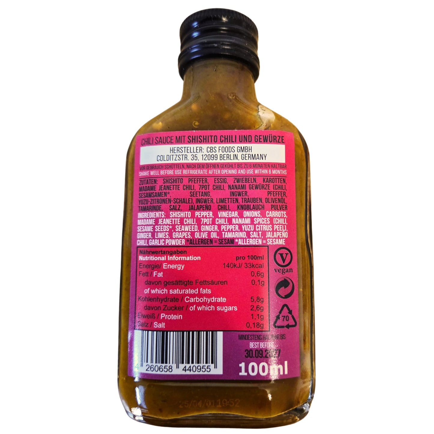 Shishito Nanami Hot Sauce - CBS X Heldbergs Games